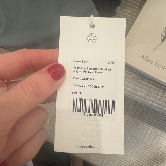 Women’s Bamboo Ultra Soft Ragian Pullover Crew - Picture 3 of 3